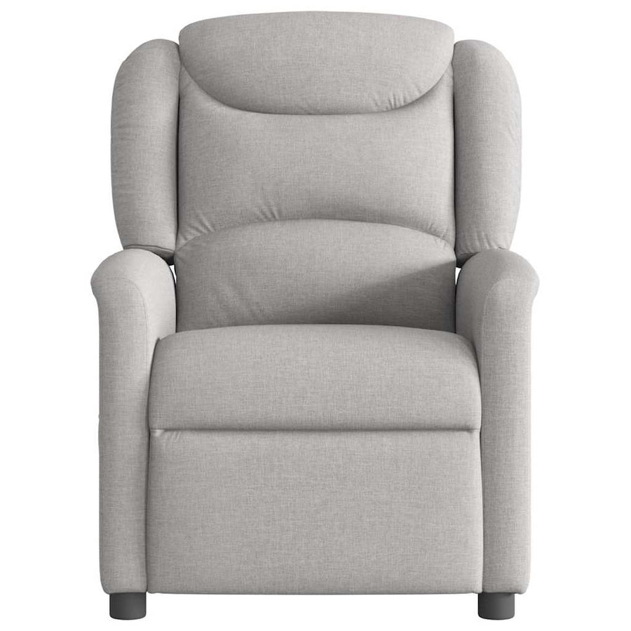 Fauteuil elektrisch verstelbaar stof wolk grijs