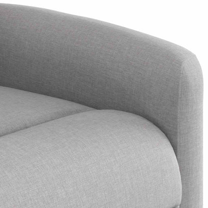 Massagestoel elektrisch verstelbaar stof wolk grijs