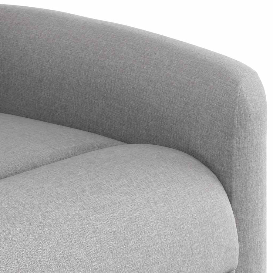 Massagestoel elektrisch verstelbaar stof wolk grijs