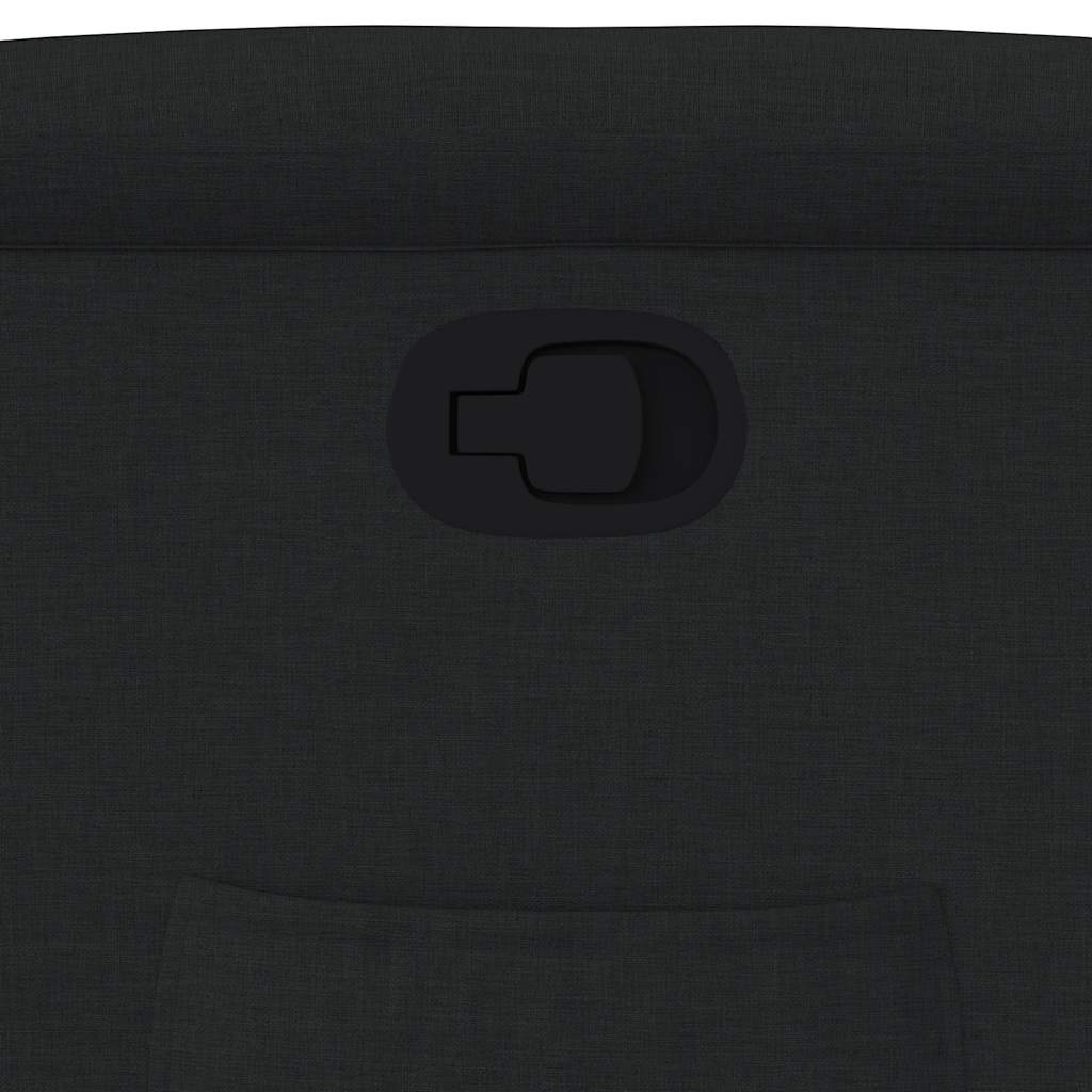Sta-op-stoel verstelbaar stof zwart