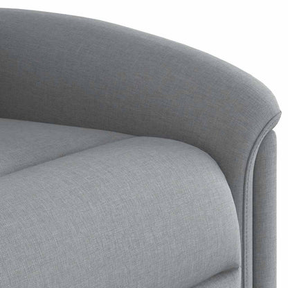 Fauteuil elektrisch verstelbaar stof lichtgrijs