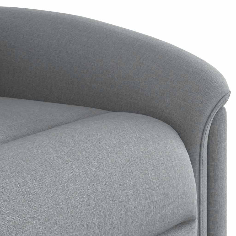 Fauteuil elektrisch verstelbaar stof lichtgrijs