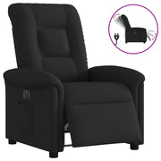 Fauteuil elektrisch verstelbaar stof zwart