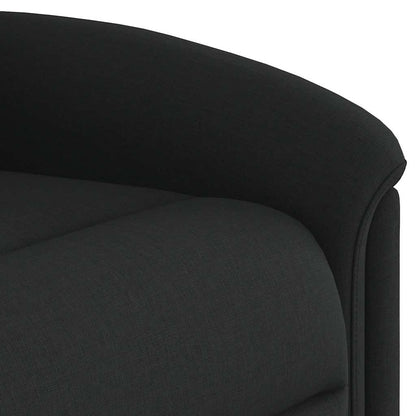 Fauteuil verstelbaar elektrisch stof zwart