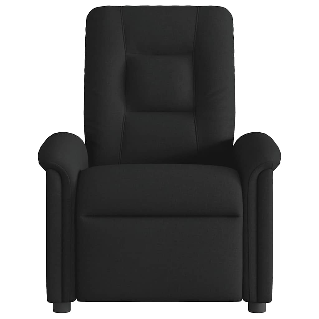 Fauteuil verstelbaar elektrisch stof zwart