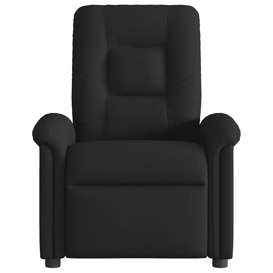 Fauteuil verstelbaar elektrisch stof zwart