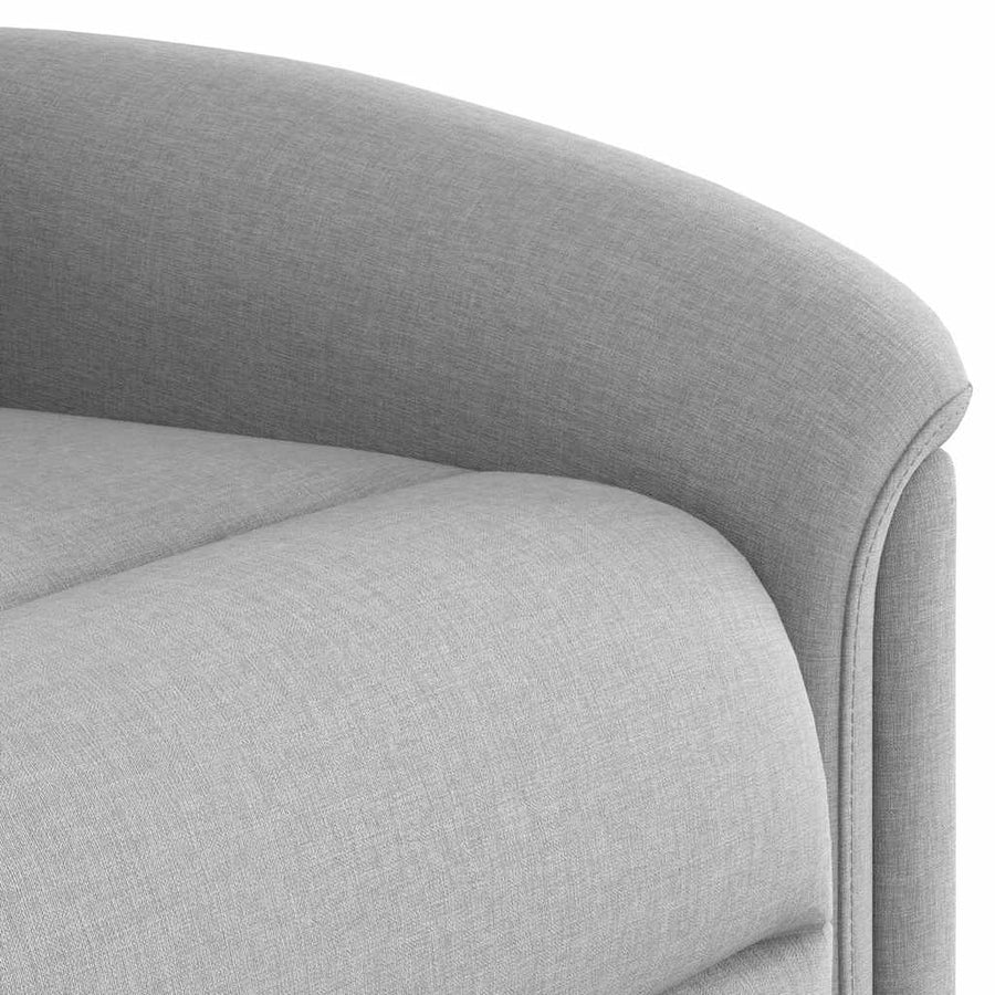 Fauteuil elektrisch verstelbaar stof wolk grijs