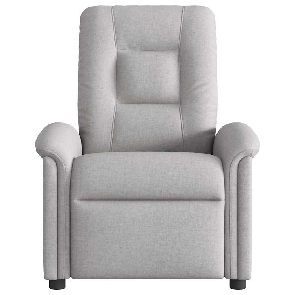Fauteuil elektrisch verstelbaar stof wolk grijs