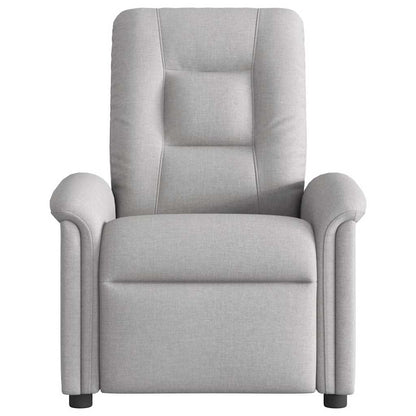 Fauteuil elektrisch verstelbaar stof wolk grijs