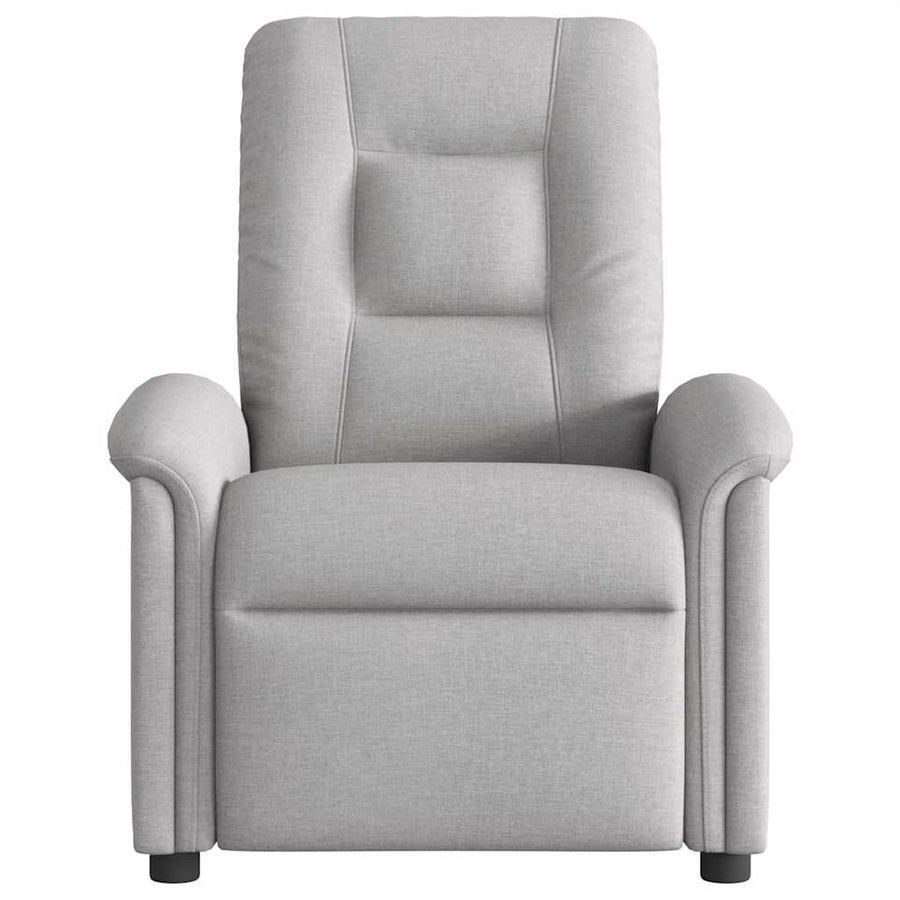 Fauteuil elektrisch verstelbaar stof wolk grijs