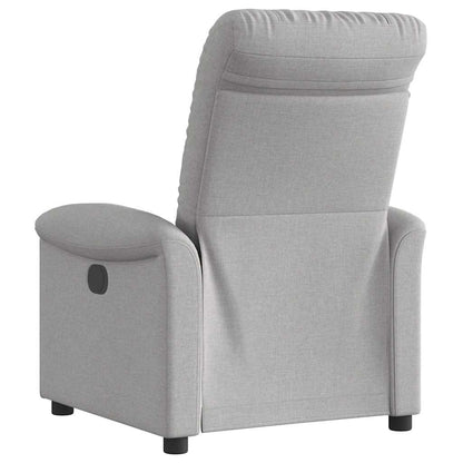 Fauteuil elektrisch verstelbaar stof wolk grijs