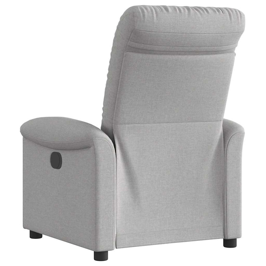 Fauteuil elektrisch verstelbaar stof wolk grijs