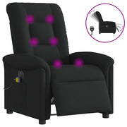 Elektrische massagestoel stof zwart