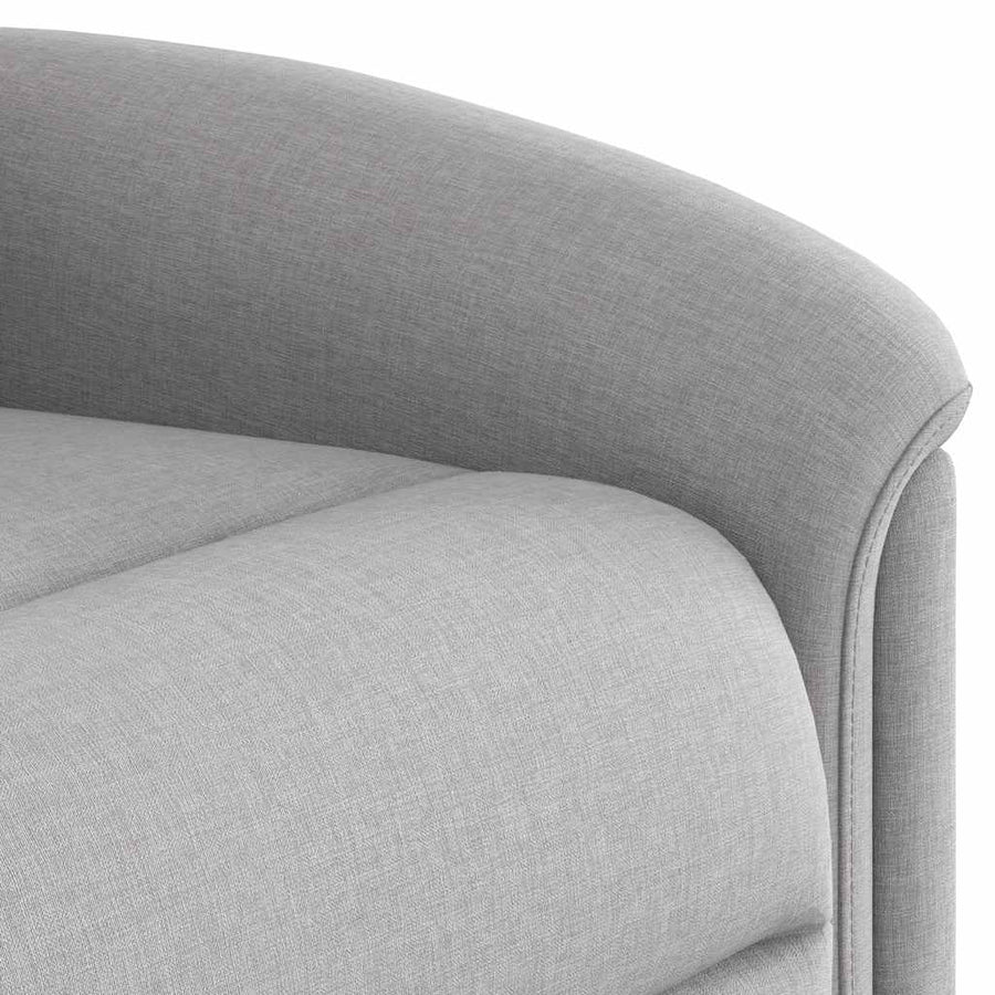 Massagestoel elektrisch verstelbaar stof wolk grijs
