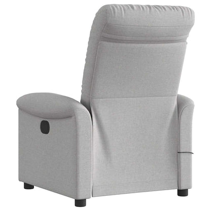 Massagestoel elektrisch verstelbaar stof wolk grijs