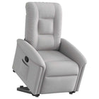 Recliner adjustable fabric cloud grey
