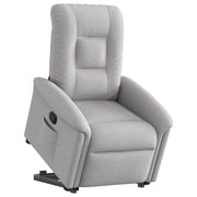 Recliner adjustable fabric cloud grey