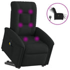 Sta-op massagestoel stof zwart 77x91,5x96 cm