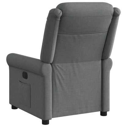 Fauteuil elektrisch verstelbaar stof donkergrijs