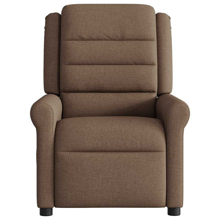 Fauteuil Verstelbaar Elektrisch Stof Bruin 1 Nee