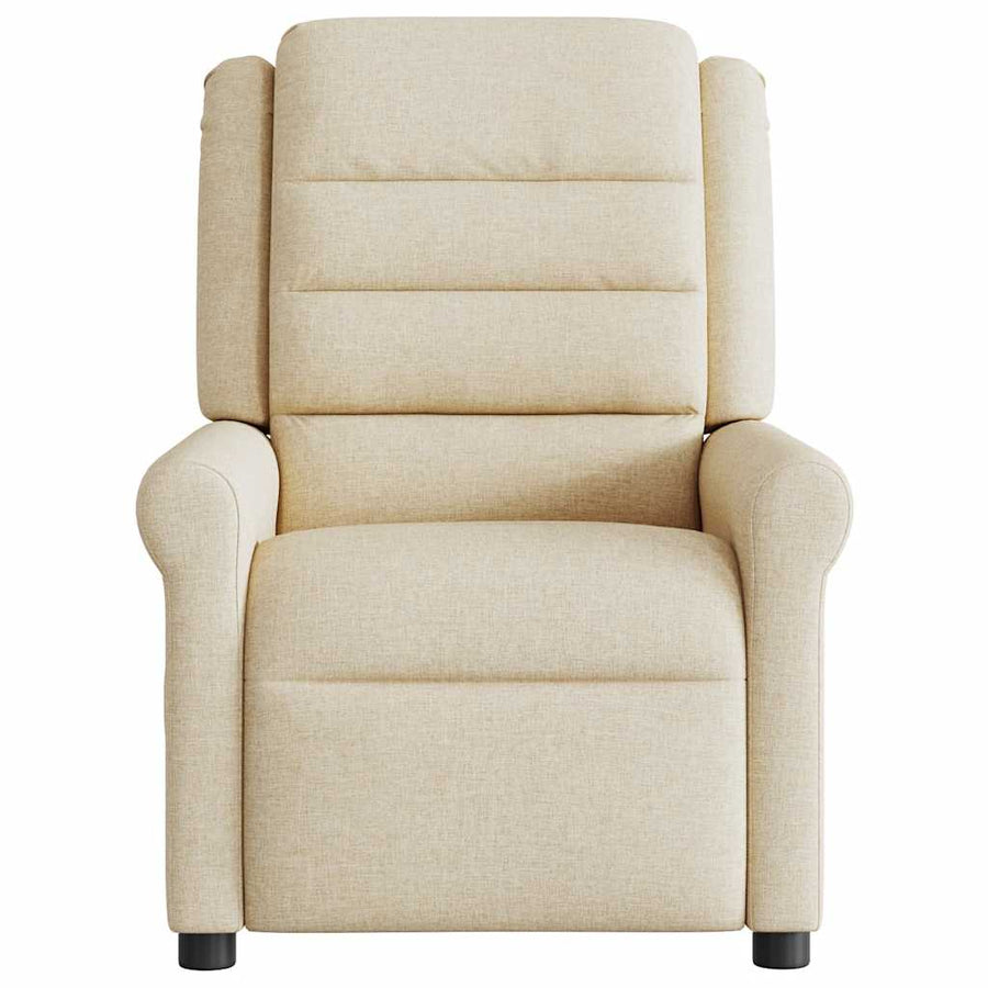 Fauteuil Verstelbaar Elektrisch Stof Kleurig Crème 1 Nee