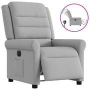 Fauteuil elektrisch verstelbaar stof grijs