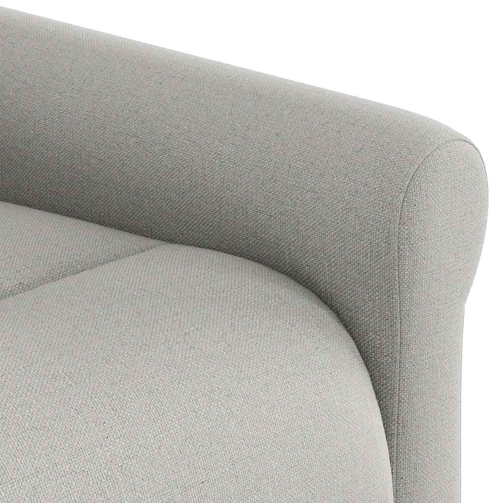Fauteuil elektrisch verstelbaar stof wolk grijs