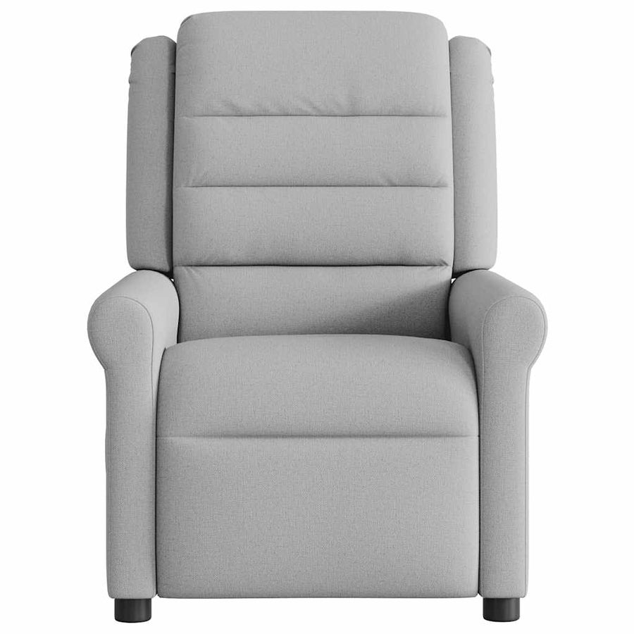 Massagestoel elektrisch verstelbaar stof wolk grijs