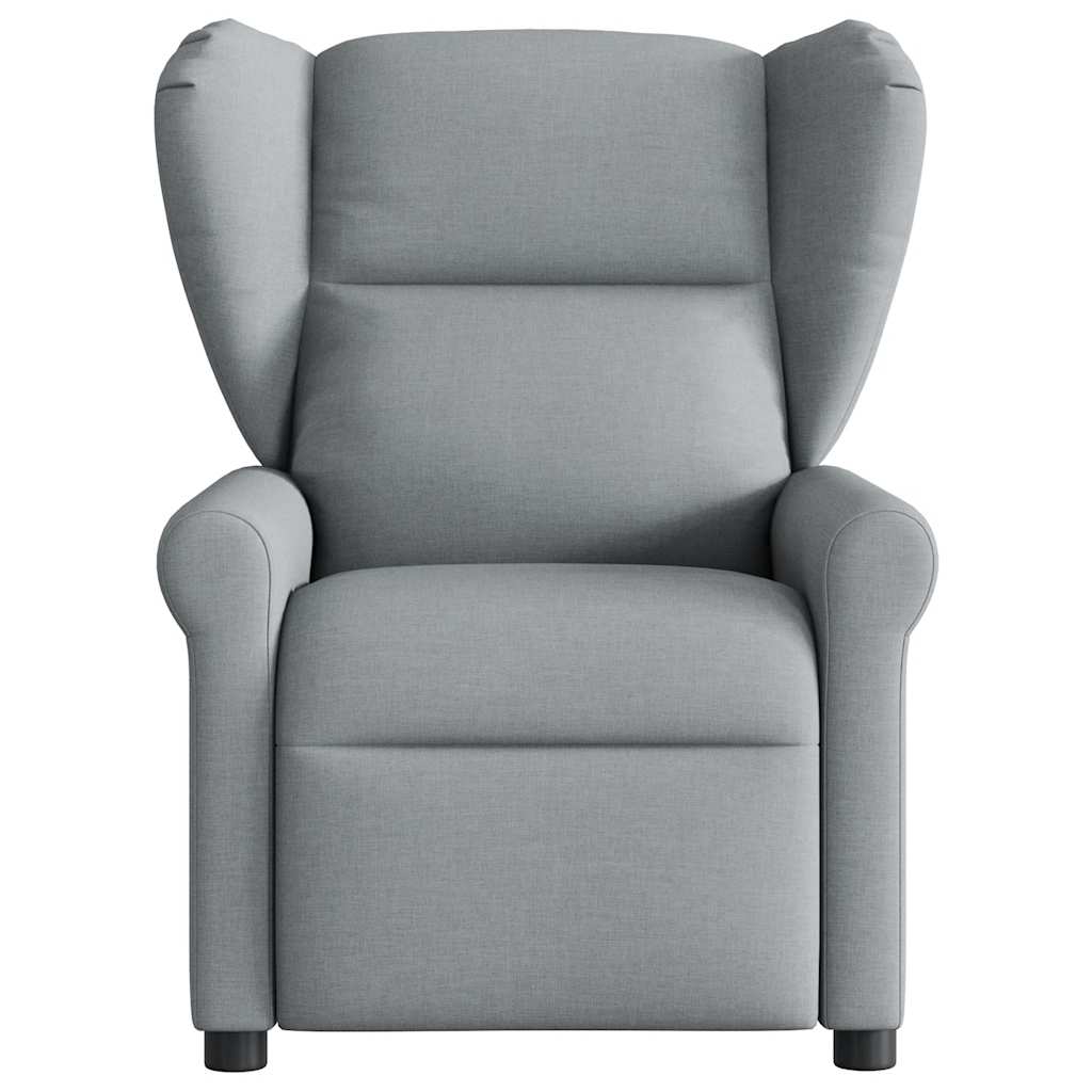 Fauteuil elektrisch verstelbaar stof lichtgrijs