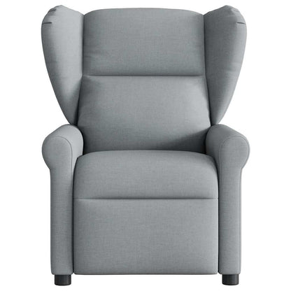 Fauteuil elektrisch verstelbaar stof lichtgrijs