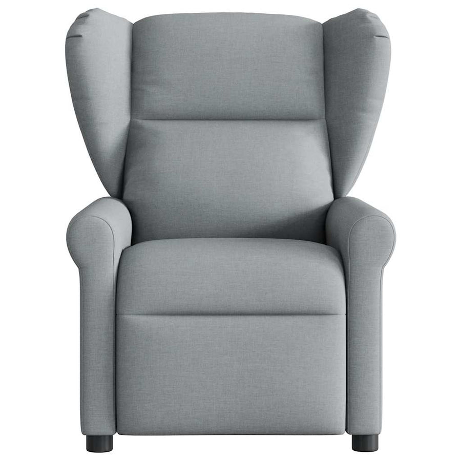 Fauteuil elektrisch verstelbaar stof lichtgrijs