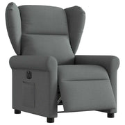 Fauteuil elektrisch verstelbaar stof donkergrijs 72.5x87x100.5 cm