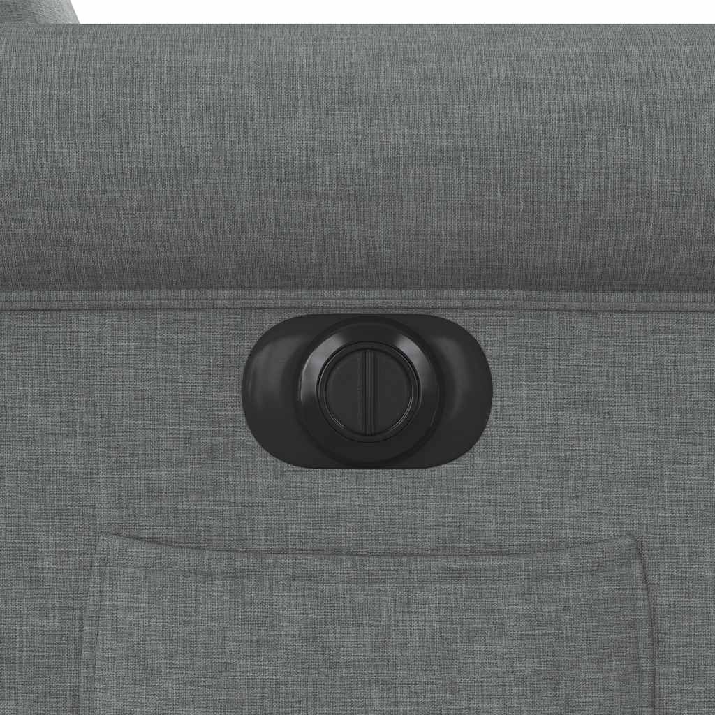 Fauteuil elektrisch verstelbaar stof donkergrijs