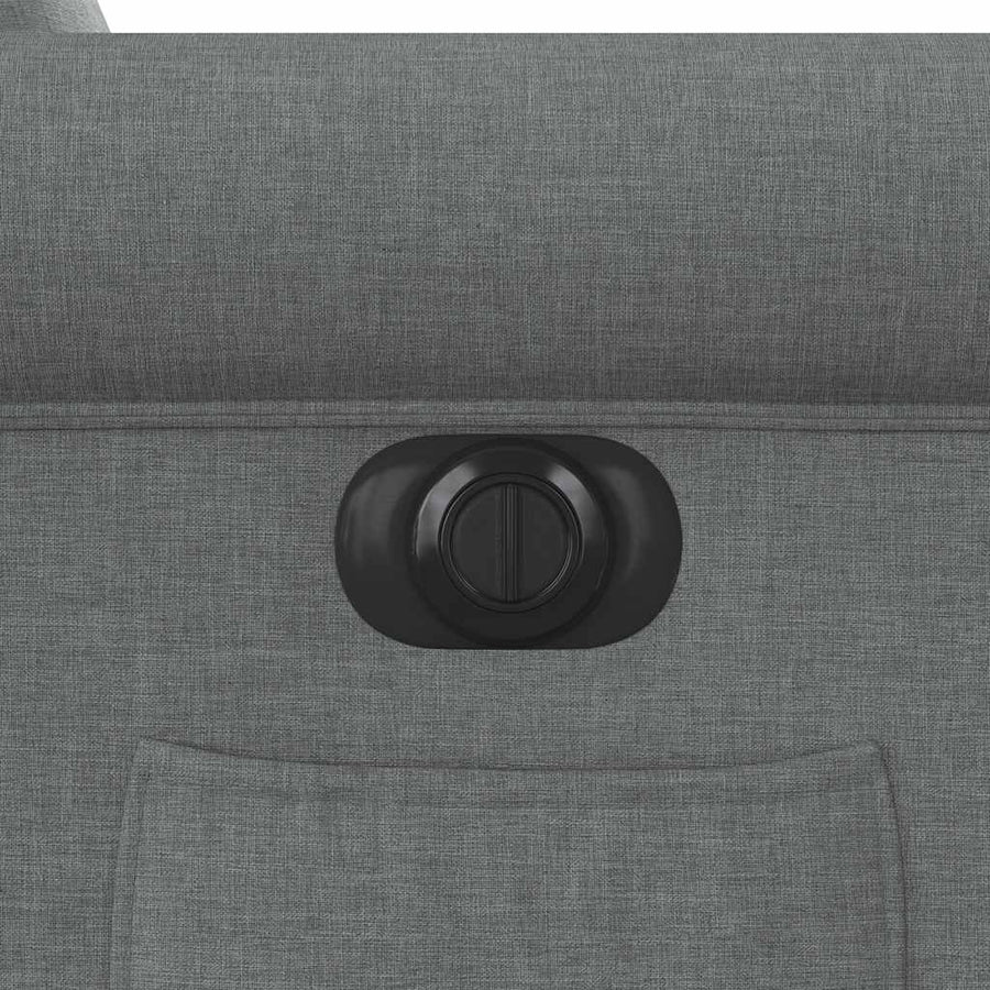 Fauteuil elektrisch verstelbaar stof donkergrijs
