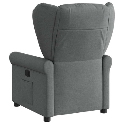 Fauteuil elektrisch verstelbaar stof donkergrijs