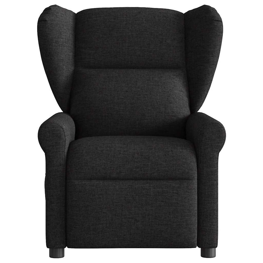 Fauteuil verstelbaar elektrisch stof zwart