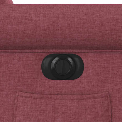 Fauteuil Verstelbaar Elektrisch Stof Wijnrood 1 Nee