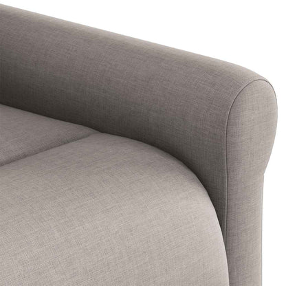 Fauteuil verstelbaar elektrisch stof taupe