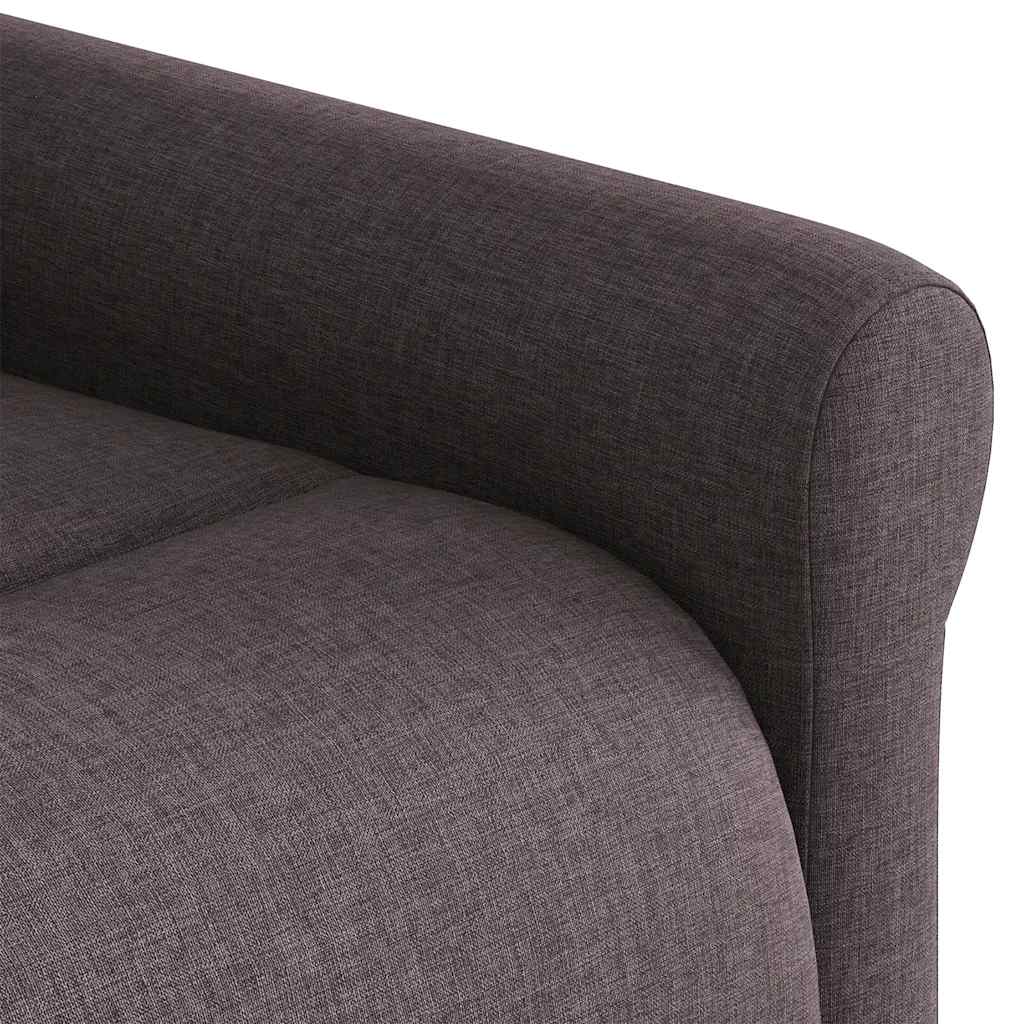 Massagestoel elektrisch verstelbaar stof donkerbruin
