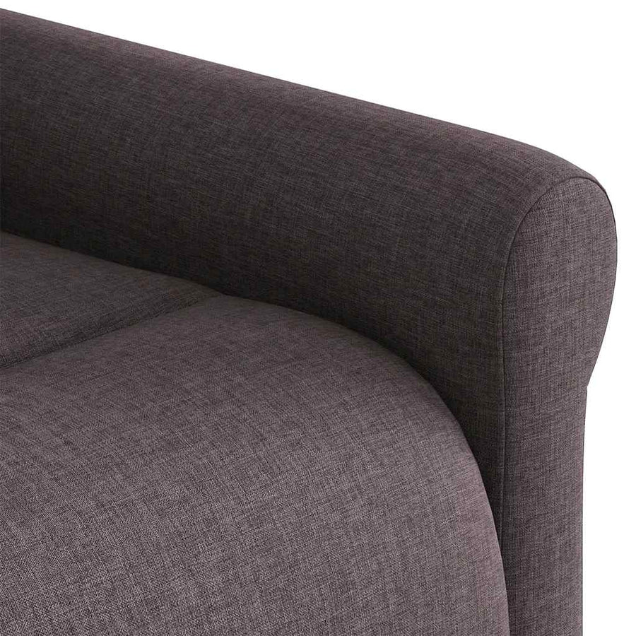 Massagestoel elektrisch verstelbaar stof donkerbruin