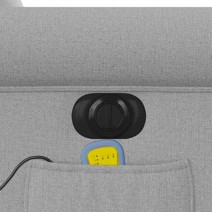 Massagestoel elektrisch verstelbaar stof wolk grijs
