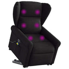 Sta-op massagestoel stof zwart