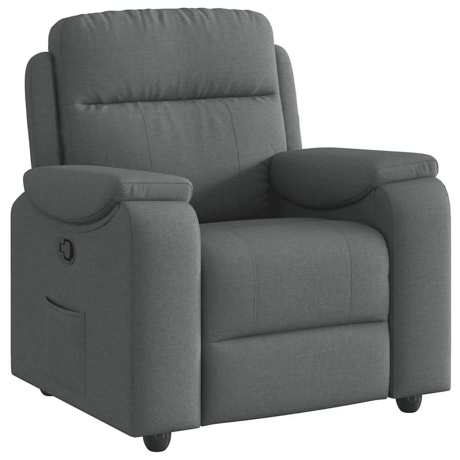 Relaxfauteuil donkergrijze stof