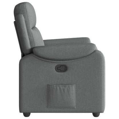 Relaxfauteuil donkergrijze stof