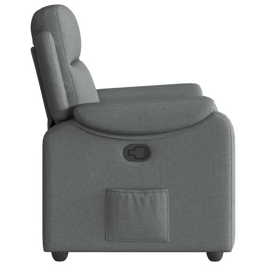 Relaxfauteuil donkergrijze stof