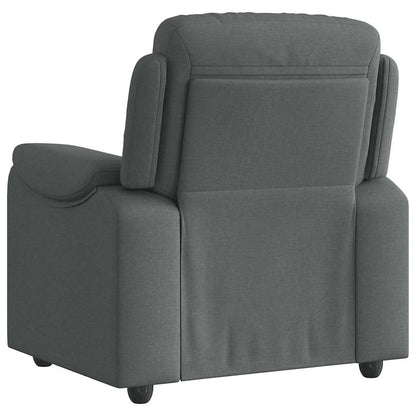 Relaxfauteuil donkergrijze stof