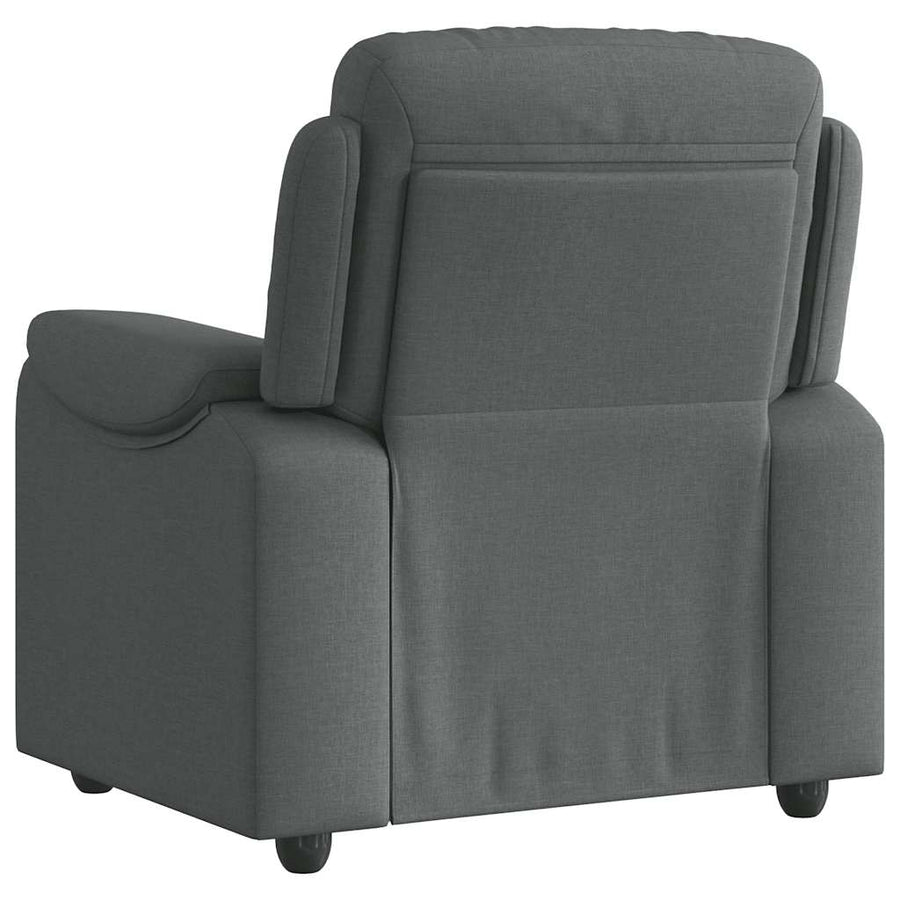 Relaxfauteuil donkergrijze stof