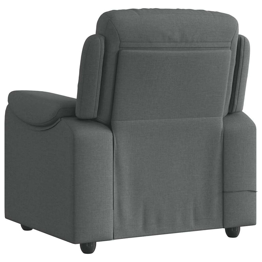 Massagestoel in donkergrijze stof