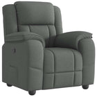 Dark grey fabric recliner