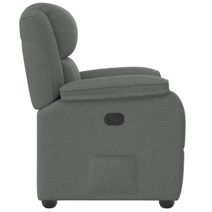 Relaxfauteuil donkergrijze stof
